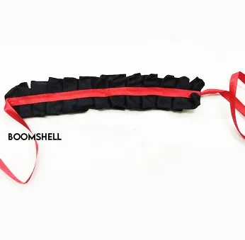 Cuello Negro y rojo para atar