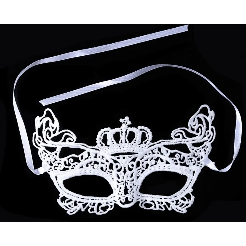 Antifaz Mascara Crown Blanco