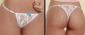 Colaless Juliette para portaligas encaje con moño