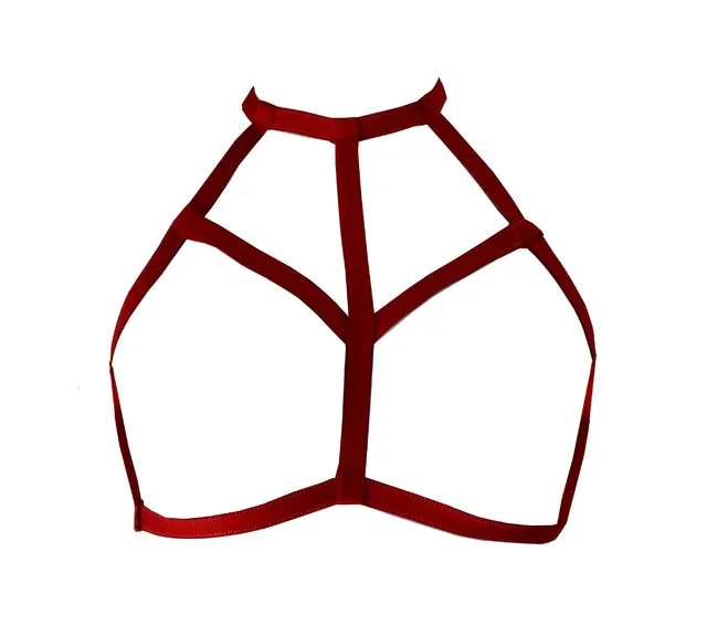 Bralette Sujetador Arnes para Busto Corpiño Rojo