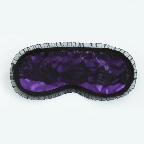 Antifaz sexy de encaje y puntilla Violeta