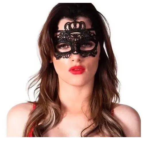 Antifaz Mascara Crown Negro